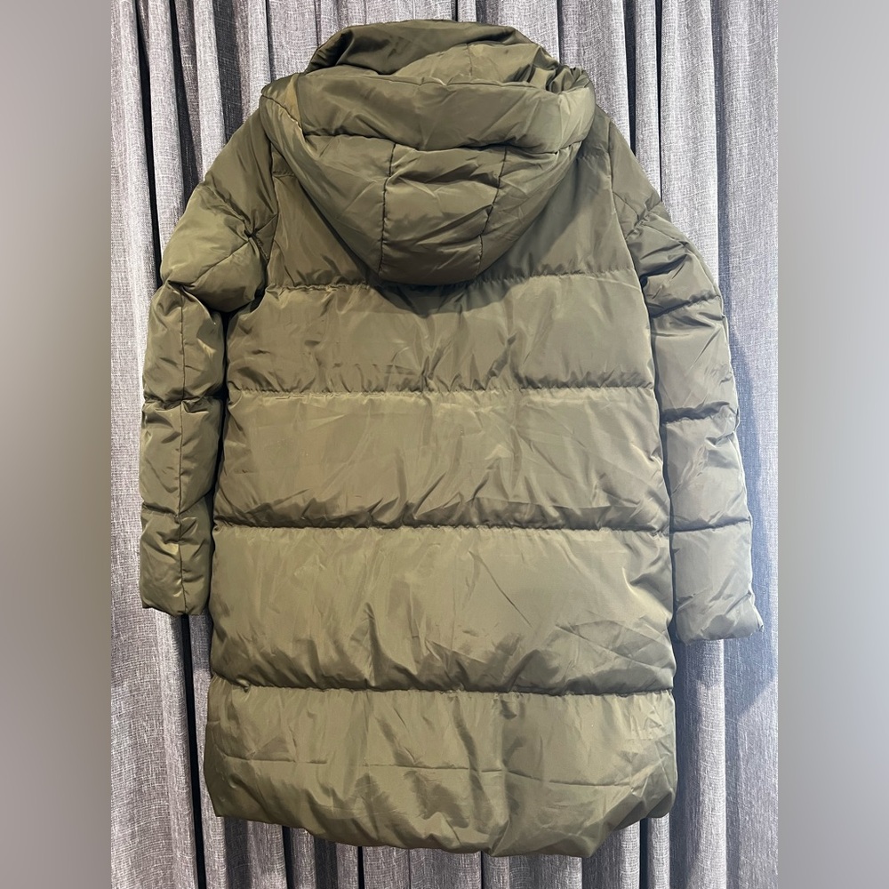 Orolay Women's Army Green Hooded Puffer Jacket - Down filled size S - Picture 5 of 8